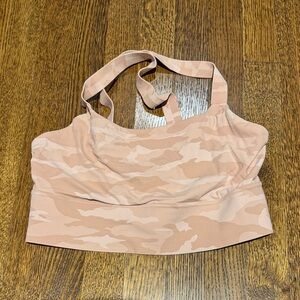 Athleta Camouflage Sports Bra - Pink